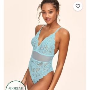 Baby blue body suit